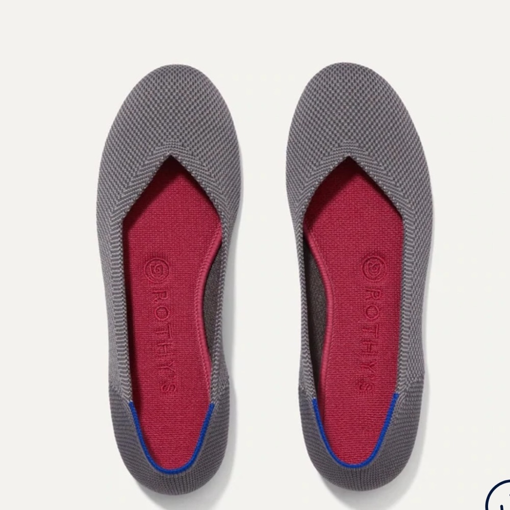 NEW Rothy’s The Flat in Charcoal Size 8.5